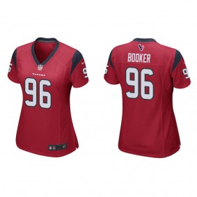 Women's Houston Texans Thomas Booker Red 2022 NFL Draft Game Jersey