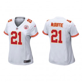 Women's Kansas City Chiefs Trent McDuffie White 2022 NFL Draft Game Jersey