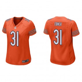 Women's Chicago Bears Trestan Ebner Orange 2022 NFL Draft Alternate Game Jersey