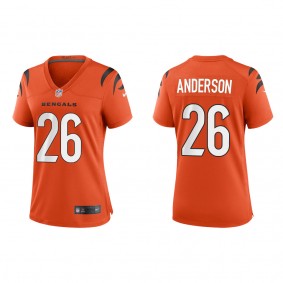 Women's Cincinnati Bengals Tycen Anderson Orange 2022 NFL Draft Game Jersey