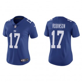 Women's New York Giants Wan'Dale Robinson Royal 2022 NFL Draft Vapor Limited Jersey