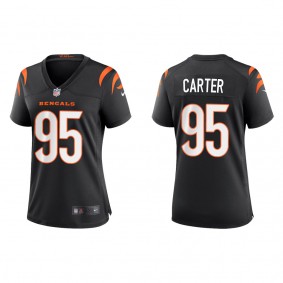 Women's Cincinnati Bengals Zachary Carter Black 2022 NFL Draft Game Jersey