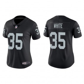Women's Las Vegas Raiders Zamir White Black 2022 NFL Draft Vapor Limited Jersey