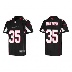 Youth Arizona Cardinals Christian Matthew Black 2022 NFL Draft Game Jersey