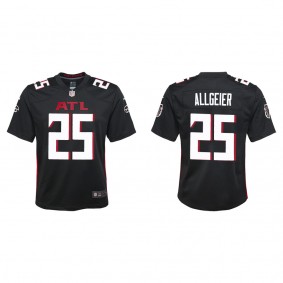 Youth Atlanta Falcons Tyler Allgeier Black 2022 NFL Draft Game Jersey
