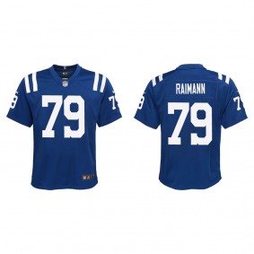 Youth Indianapolis Colts Bernhard Raimann Royal 2022 NFL Draft Game Jersey