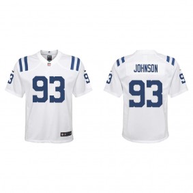 Youth Indianapolis Colts Eric Johnson White 2022 NFL Draft Game Jersey