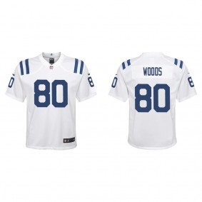 Youth Indianapolis Colts Jelani Woods White 2022 NFL Draft Game Jersey