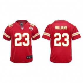 Youth Kansas City Chiefs Joshua Williams Red 2022 NFL Draft Game Jersey