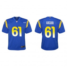 Youth Los Angeles Rams A.J. Arcuri Royal 2022 NFL Draft Game Jersey