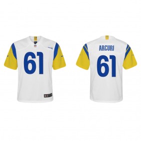 Youth Los Angeles Rams A.J. Arcuri White 2022 NFL Draft Alternate Game Jersey