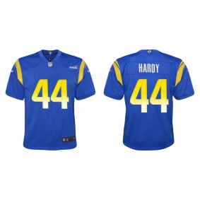 Youth Los Angeles Rams Daniel Hardy Royal 2022 NFL Draft Game Jersey