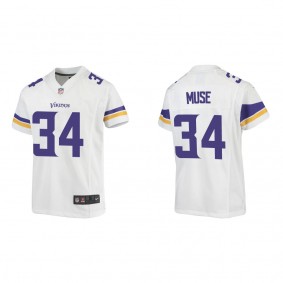 Youth Minnesota Vikings Nick Muse White 2022 NFL Draft Game Jersey