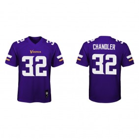 Youth Minnesota Vikings Ty Chandler Purple 2022 NFL Draft Game Jersey