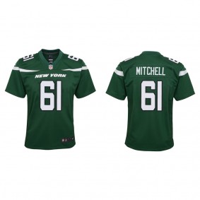 Youth New York Jets Max Mitchell Green 2022 NFL Draft Game Jersey