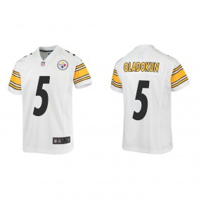 Youth Pittsburgh Steelers Chris Oladokun White 2022 NFL Draft Game Jersey