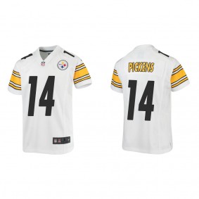 Youth Pittsburgh Steelers George Pickens White 2022 NFL Draft Game Jersey