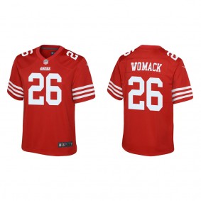 Youth San Francisco 49ers Samuel Womack Scarlet 2022 NFL Draft Game Jersey