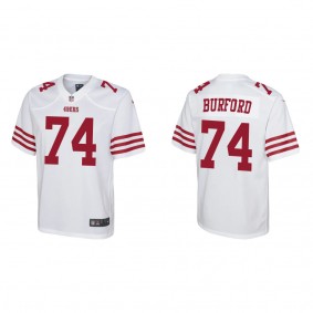 Youth San Francisco 49ers Spencer Burford White 2022 NFL Draft Game Jersey