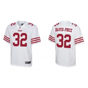 Youth San Francisco 49ers Tyrion Davis-Price White 2022 NFL Draft Game Jersey