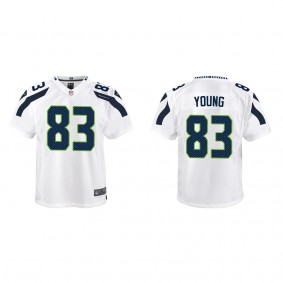 Youth Seattle Seahawks Dareke Young White 2022 NFL Draft Game Jersey