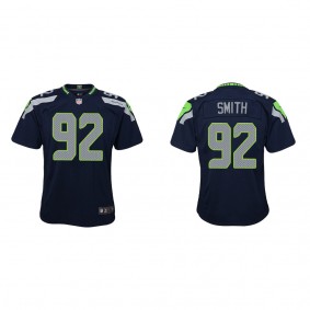 Youth Seattle Seahawks Tyreke Smith College Navy 2022 NFL Draft Game Jersey