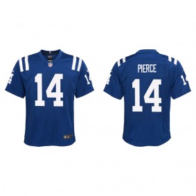 Youth Indianapolis Colts Alec Pierce Royal 2022 NFL Draft Game Jersey