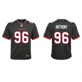Youth Tampa Bay Buccaneers Andre Anthony Pewter 2022 NFL Draft Alternate Game Jersey
