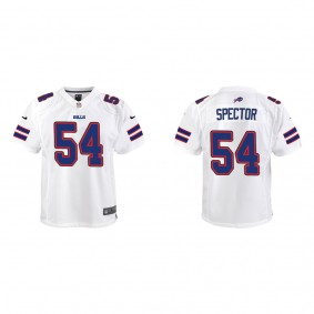 Youth Buffalo Bills Baylon Spector White 2022 NFL Draft Game Jersey