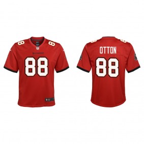 Youth Tampa Bay Buccaneers Cade Otton Red 2022 NFL Draft Game Jersey