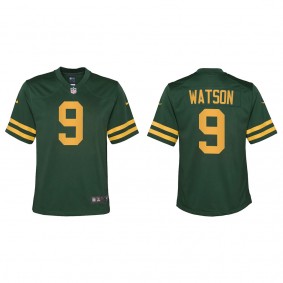 Youth Green Bay Packers Christian Watson Green 2022 NFL Draft Alternate Game Jersey