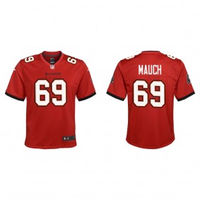 Youth Cody Mauch Red 2023 NFL Draft Game Jersey