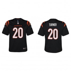 Youth D.J. Turner Black 2023 NFL Draft Game Jersey