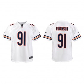 Youth Chicago Bears Dominique Robinson White 2022 NFL Draft Game Jersey