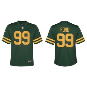 Youth Green Bay Packers Jonathan Ford Green 2022 NFL Draft Alternate Game Jersey