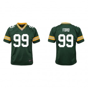 Youth Green Bay Packers Jonathan Ford Green 2022 NFL Draft Game Jersey