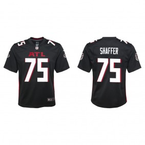 Youth Atlanta Falcons Justin Shaffer Black 2022 NFL Draft Game Jersey