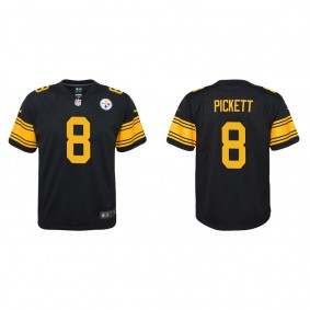 Youth Pittsburgh Steelers Kenny Pickett Black 2022 NFL Draft Alternate Game Jersey
