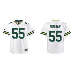 Youth Green Bay Packers Kingsley Enagbare White 2022 NFL Draft Game Jersey
