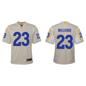 Youth Los Angeles Rams Kyren Williams Bone 2022 NFL Draft Game Jersey