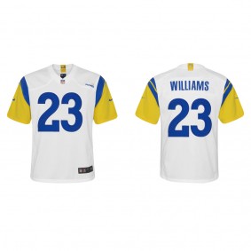 Youth Los Angeles Rams Kyren Williams White 2022 NFL Draft Alternate Game Jersey