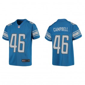 Youth Jack Campbell Blue 2023 NFL Draft Game Jersey