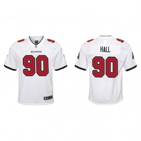 Youth Tampa Bay Buccaneers Logan Hall White 2022 NFL Draft Game Jersey