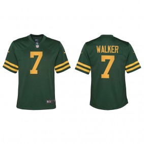 Youth Green Bay Packers Quay Walker Green 2022 NFL Draft Alternate Game Jersey
