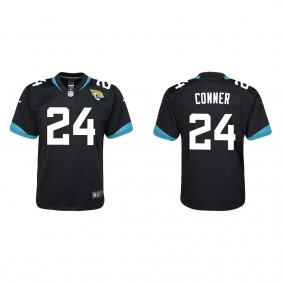 Youth Jacksonville Jaguars Snoop Conner Black 2022 NFL Draft Game Jersey