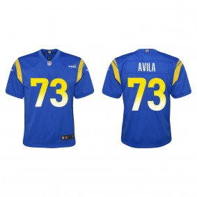 Youth Steve Avila Royal 2023 NFL Draft Game Jersey