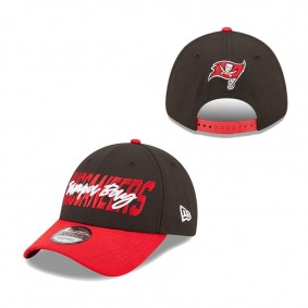 Youth Tampa Bay Buccaneers New Era Black Red 2022 NFL Draft 9FORTY Snapback Adjustable Cap