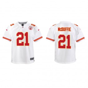 Youth Kansas City Chiefs Trent McDuffie White 2022 NFL Draft Game Jersey