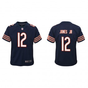 Youth Chicago Bears Velus Jones Jr. Navy 2022 NFL Draft Game Jersey