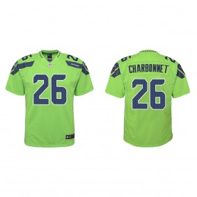 Youth Zach Charbonnet Green 2023 NFL Draft Alternate Game Jersey
